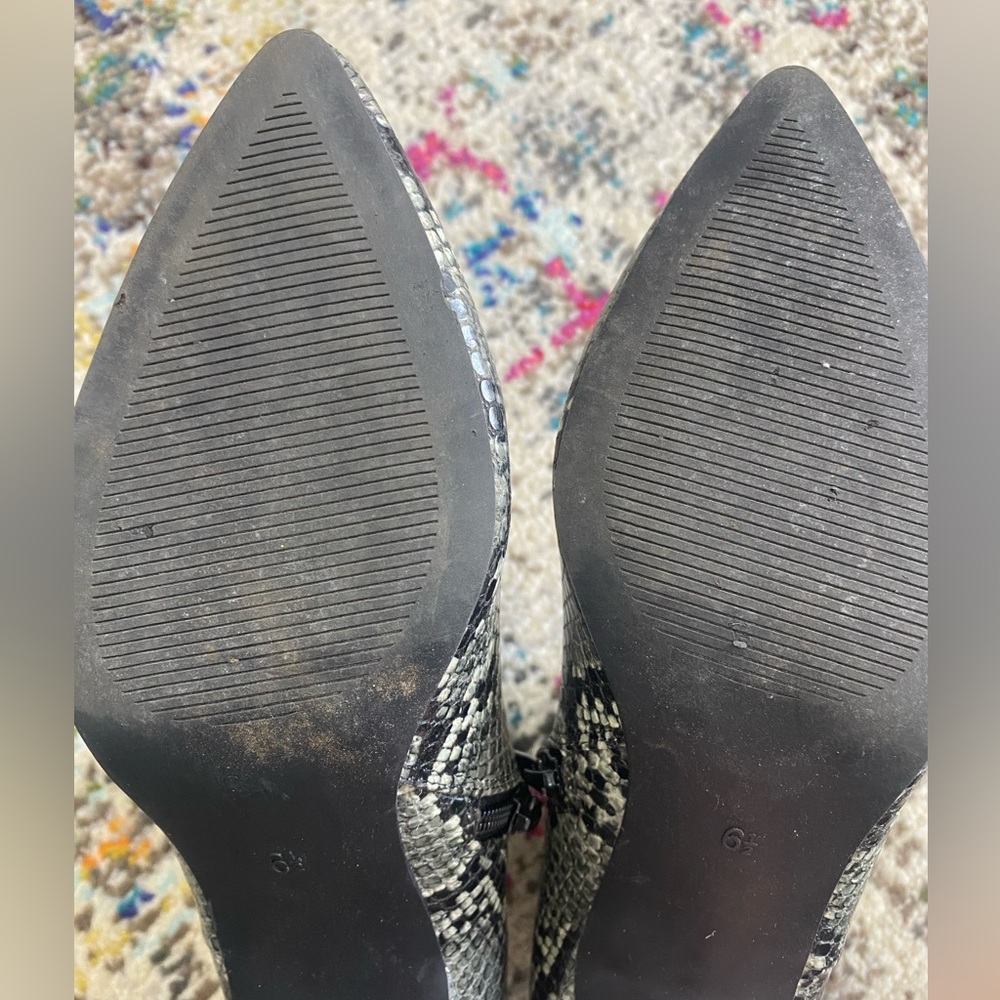 Ann Taylor Snake Python Skin Bootie Stiletto Sz 6… - image 5